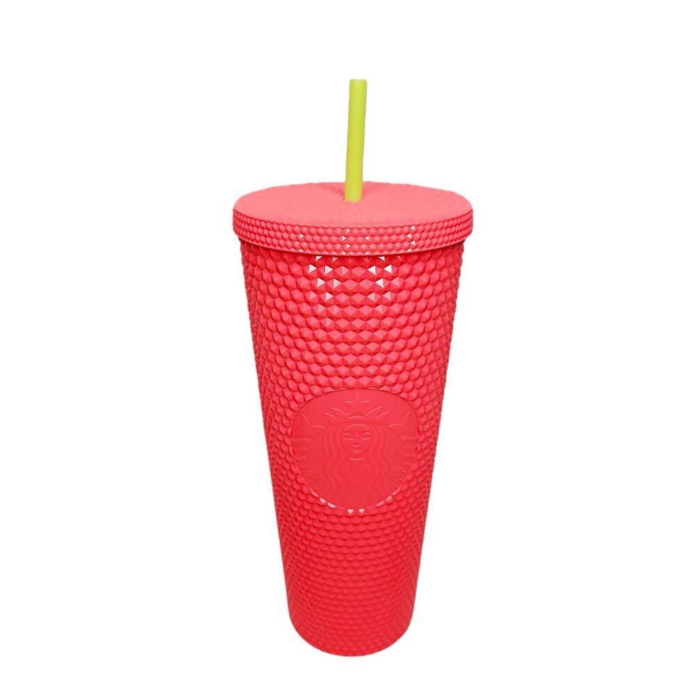 Starbucks Dragon Fruit Studded Pink Tumbler Cup‎ 24 oz Venti Brand New
